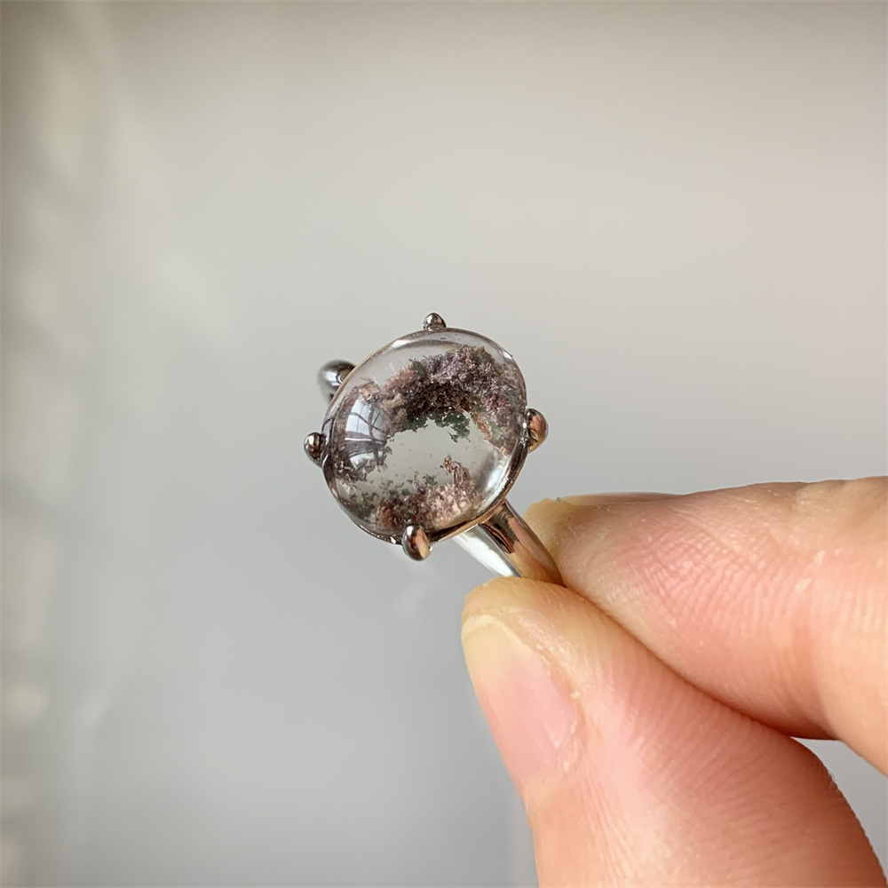 Smart Garden Diy - Quarzo Lodolite naturale Anelli da donna