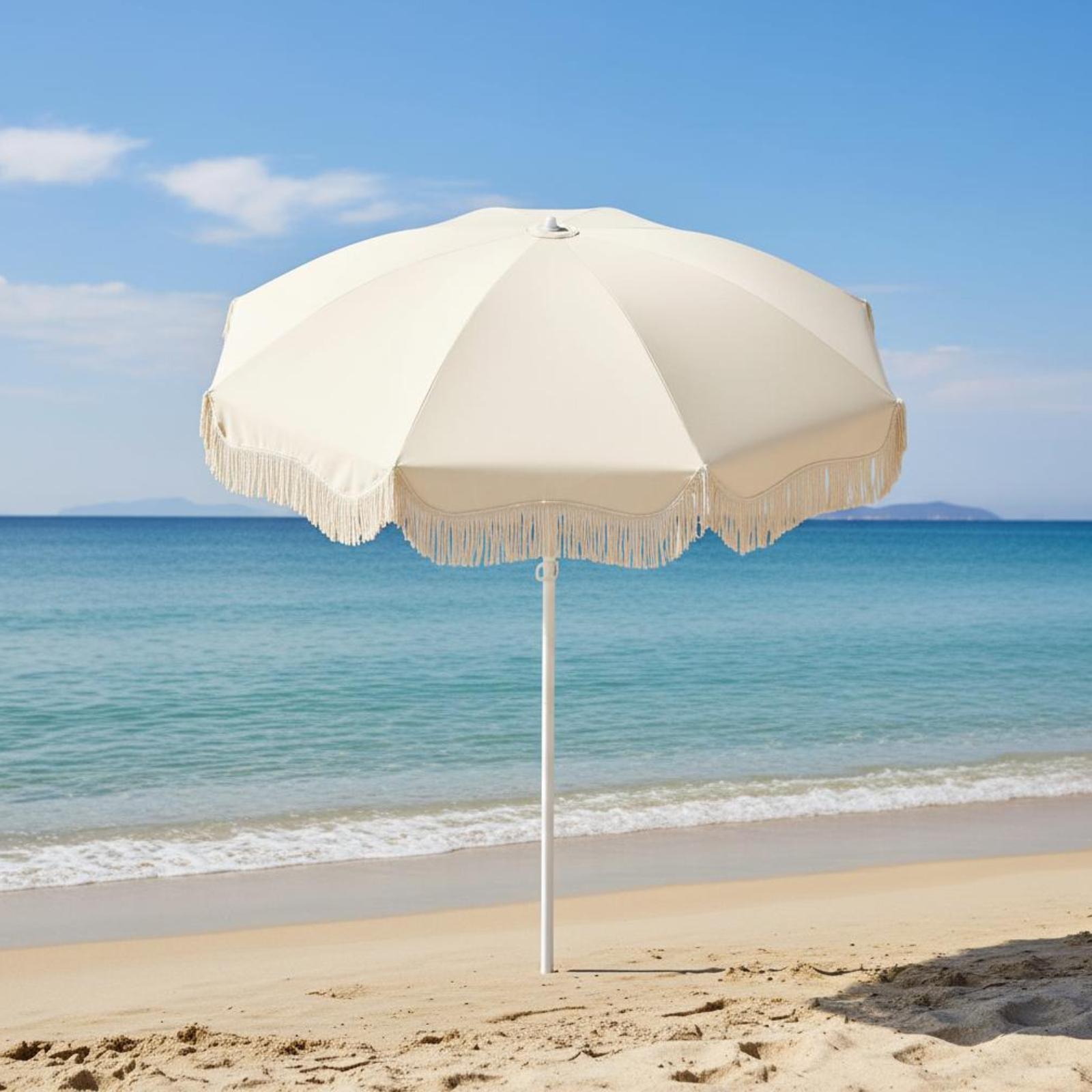 Smart Garden Umbrella - Ombrellone da Giardino Boho con Frange,