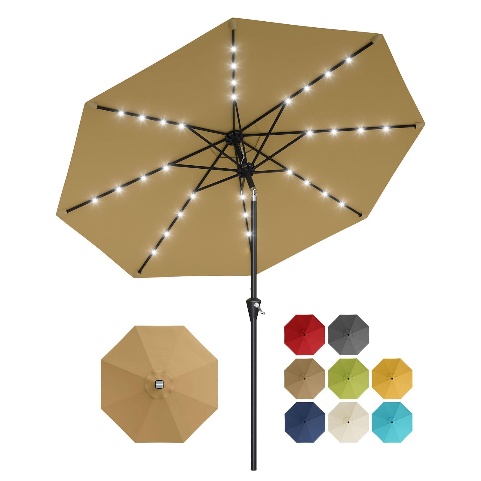 Smart Garden Umbrella - Ombrellone da patio a energia solare
