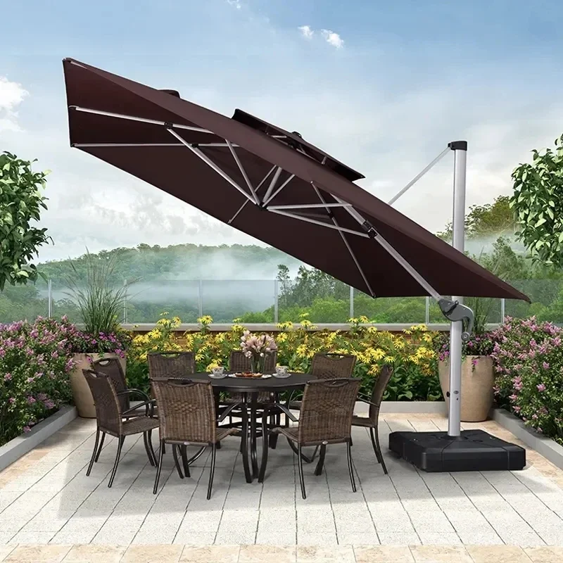 Smart Garden Umbrella - turchese intelligente resistente al vento montaggio