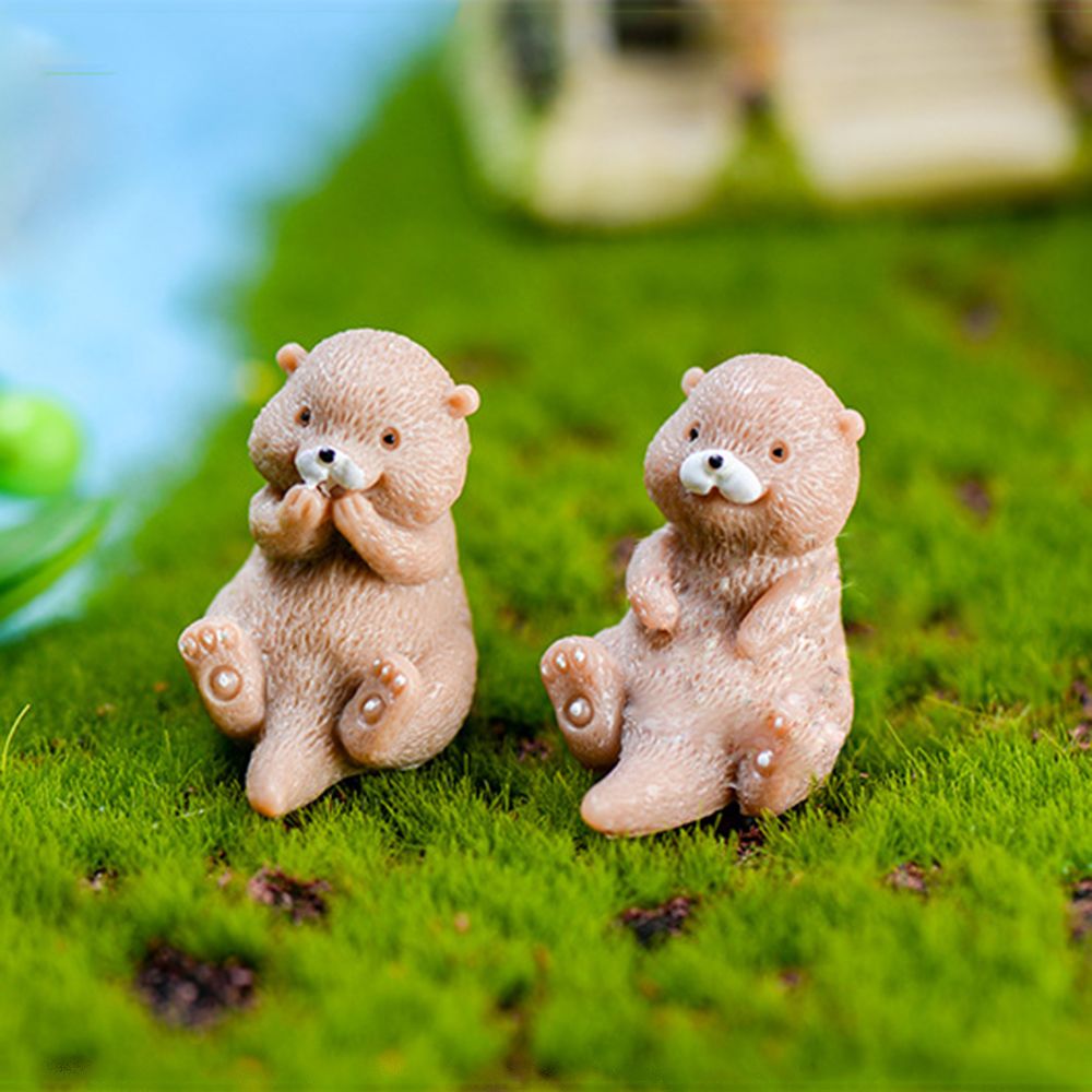 Smart Garden Diy - Figurine di Otters Mini Home Decor