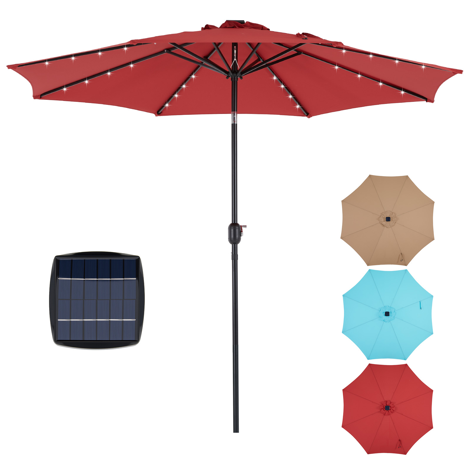 Smart Garden Umbrella - Ombrellone da giardino solare JHK da