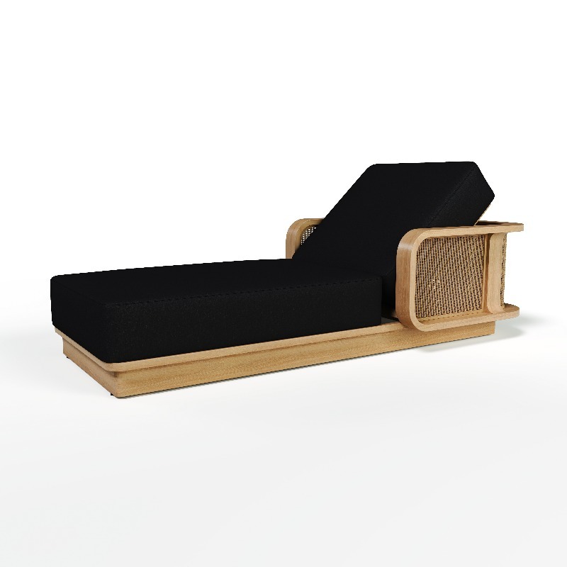 Smart Garden Umbrella - Lettino Prendisole Intelligente in Teak Resistente