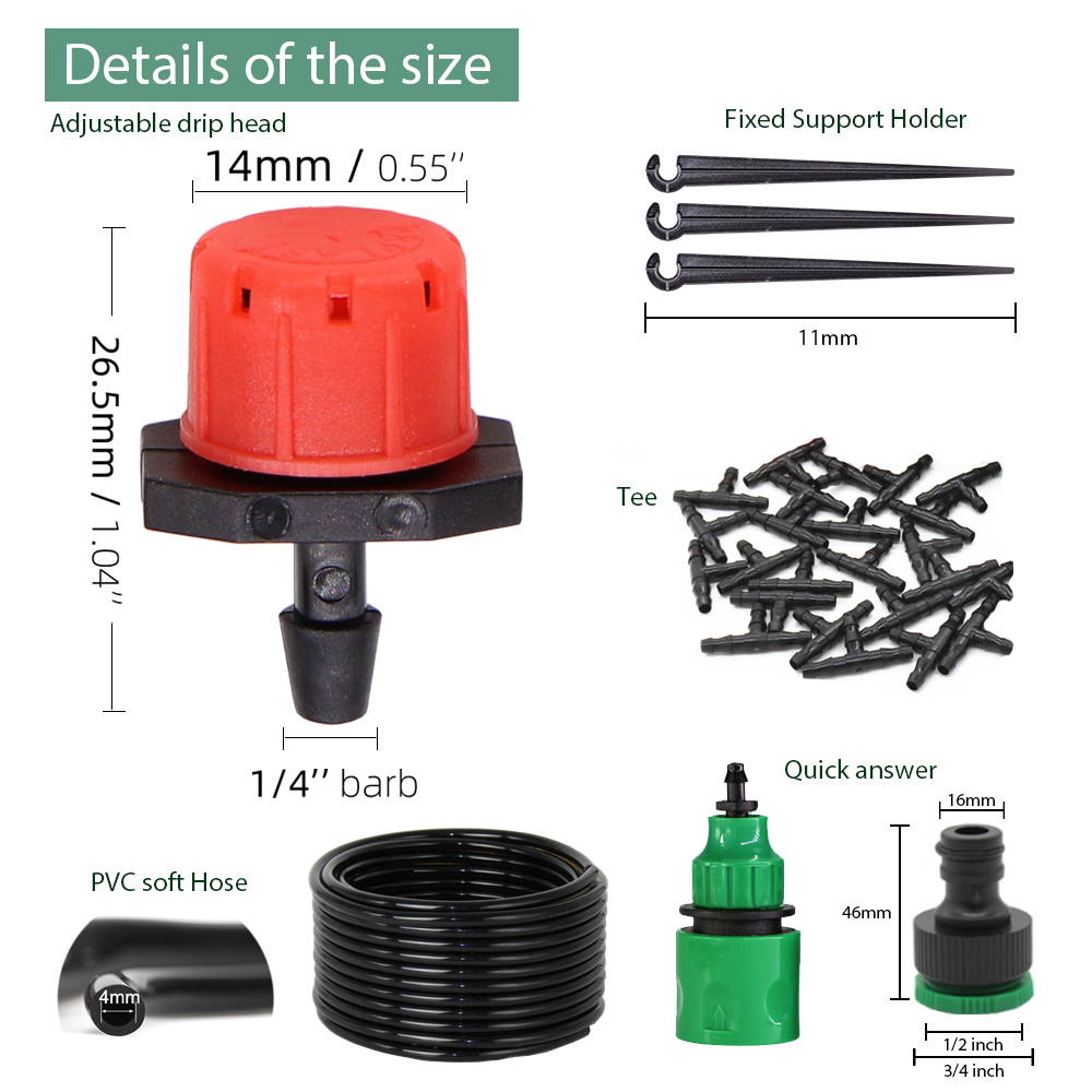 50-5M 1/4 ''gocciolatori regol - Smart Garden Herb recensione e prezzo