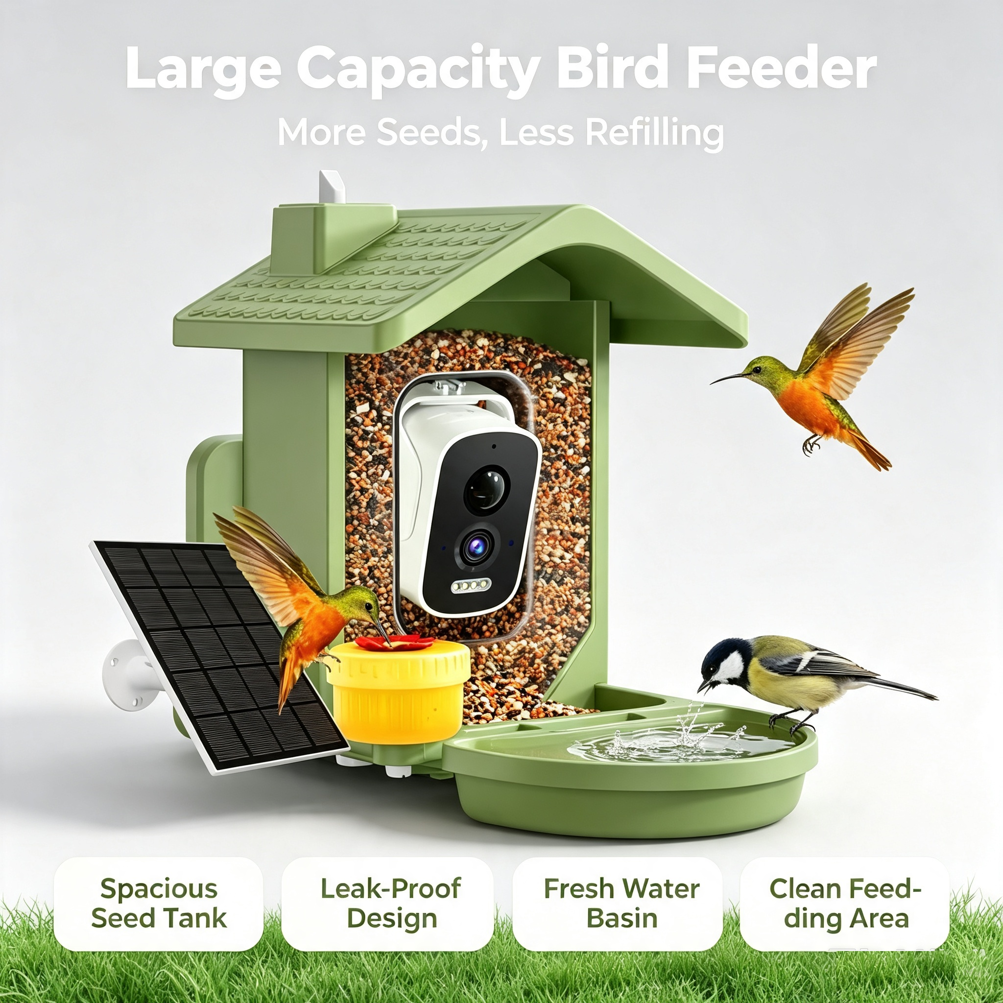 Mangiatoia per Uccelli Intelli - Smart Garden Bird Bath recensione e prezzo