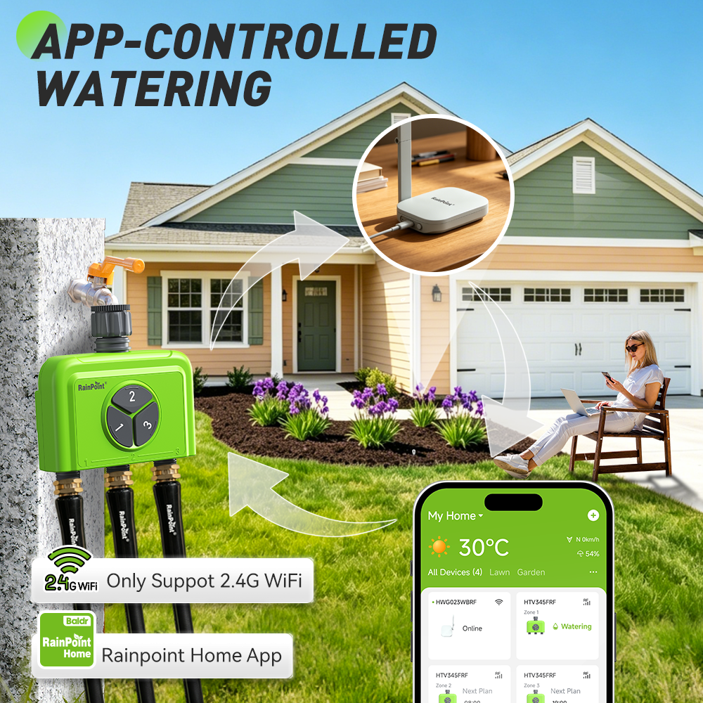 RAINPOINT Timer WiFi per Irrig - Smart Garden Watering Can recensione e prezzo
