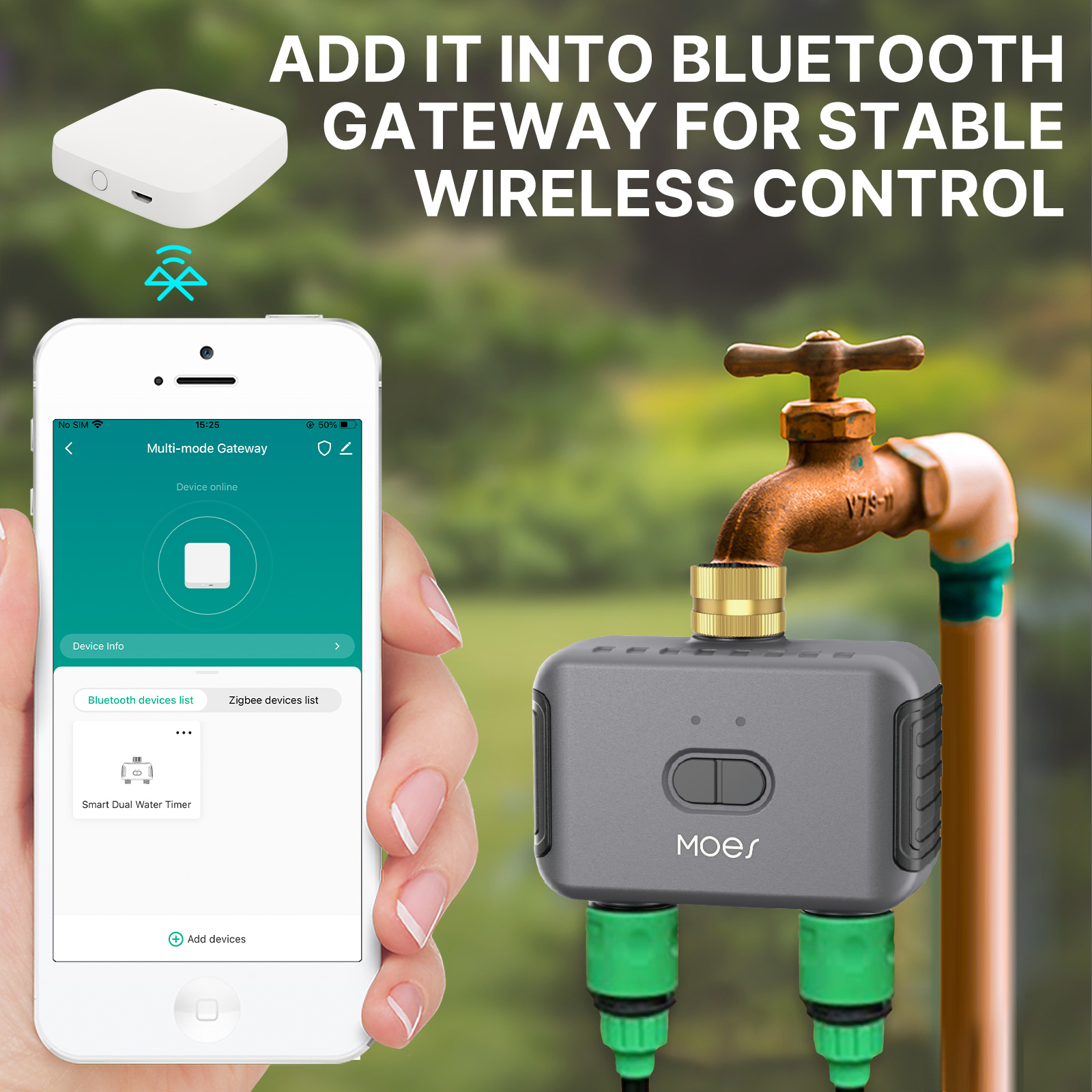 MOES Bluetooth Smart Valvola d - Smart Garden Watering Can recensione e prezzo