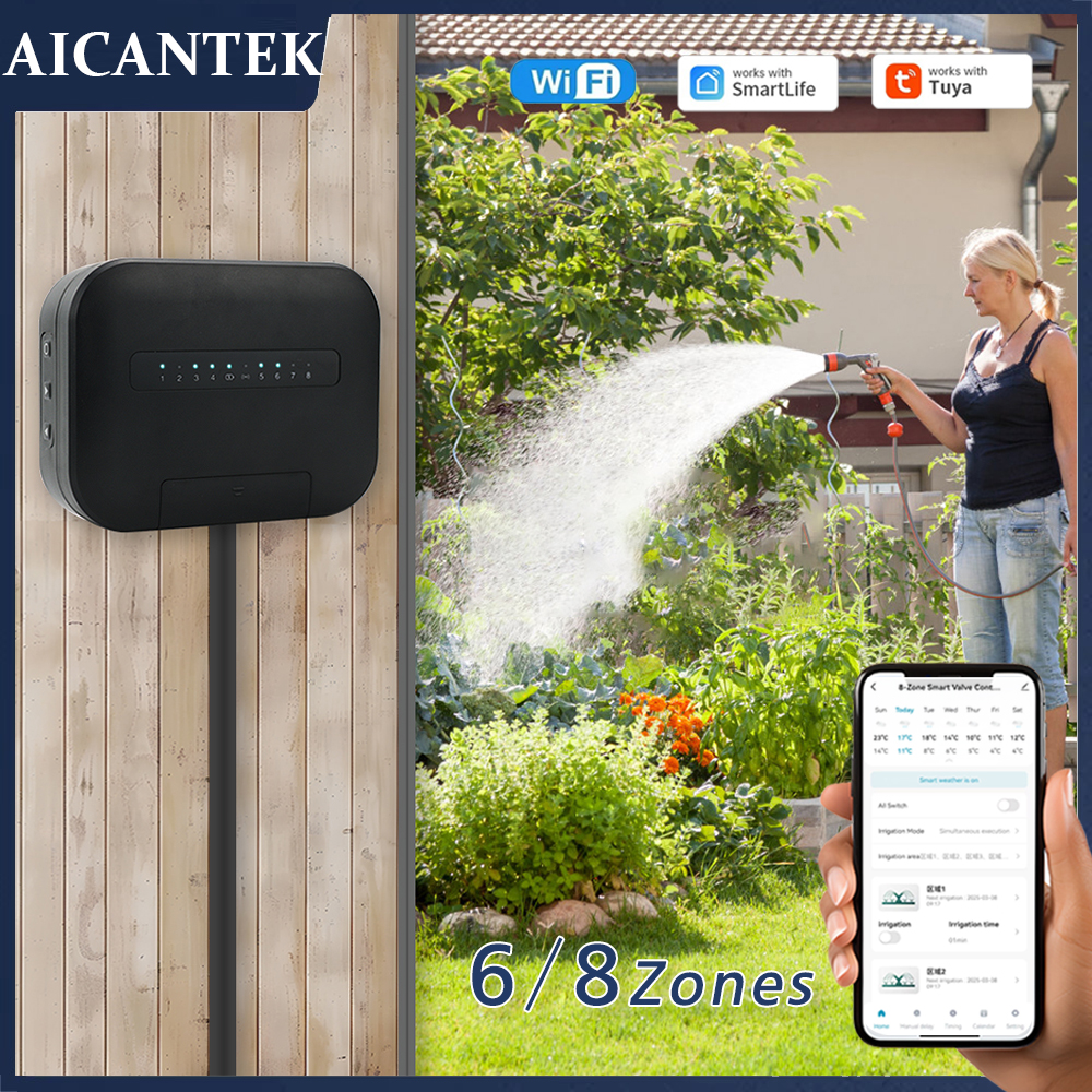 8 zone Wifi Tuya timer intelli - Smart Garden Watering Can recensione e prezzo