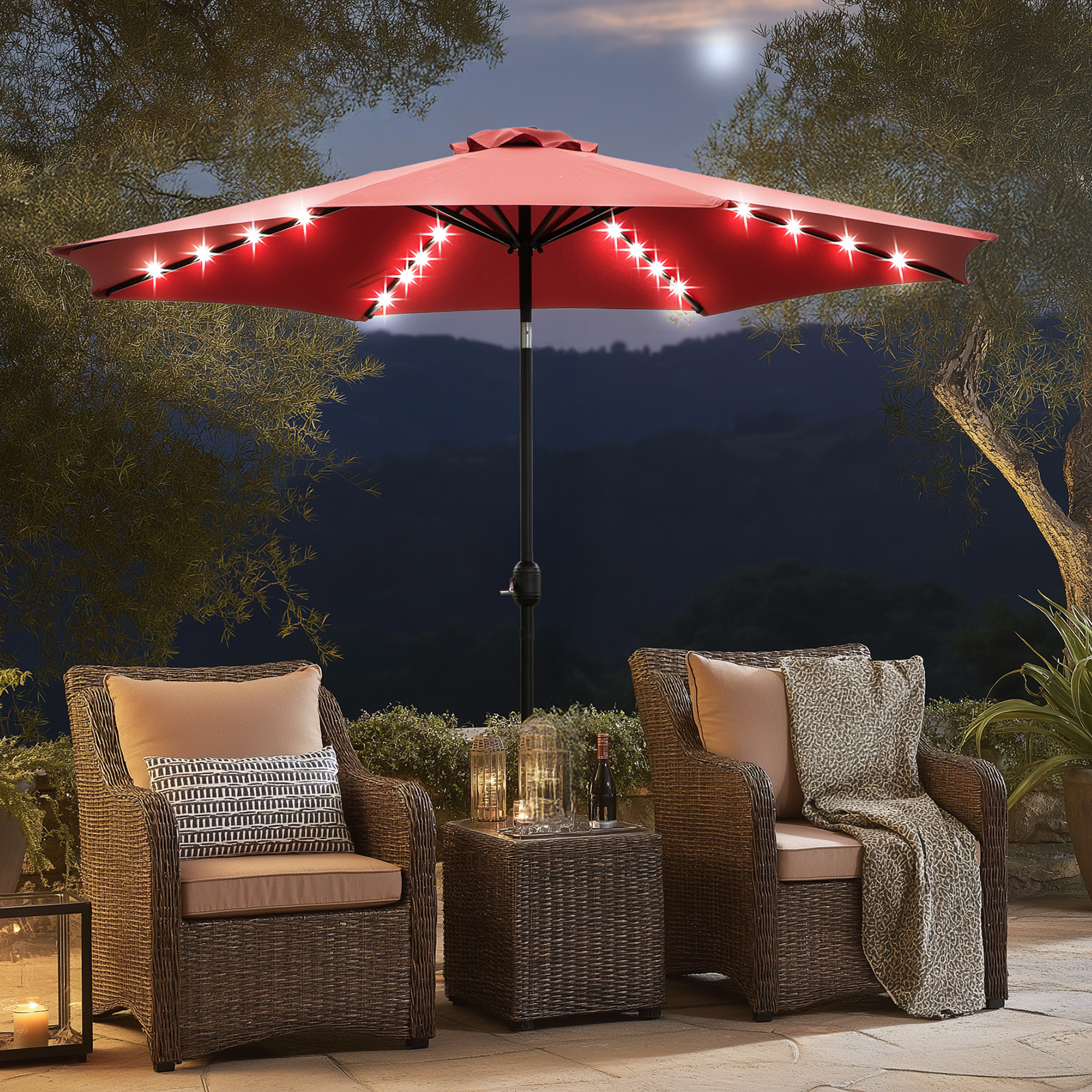 Ombrellone da giardino solare  - Smart Garden Umbrella recensione e prezzo