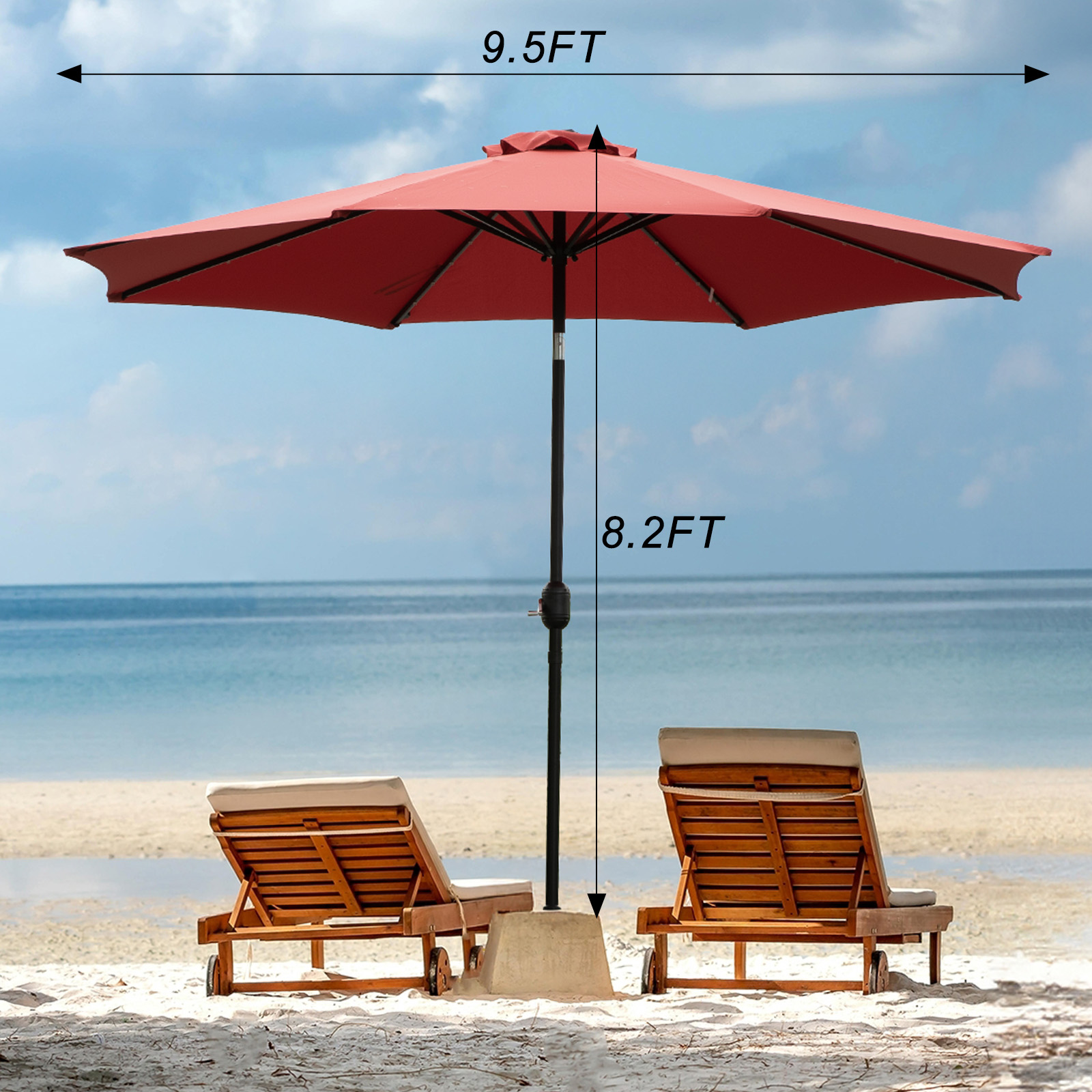 Ombrellone da giardino solare  - Smart Garden Umbrella recensione e prezzo